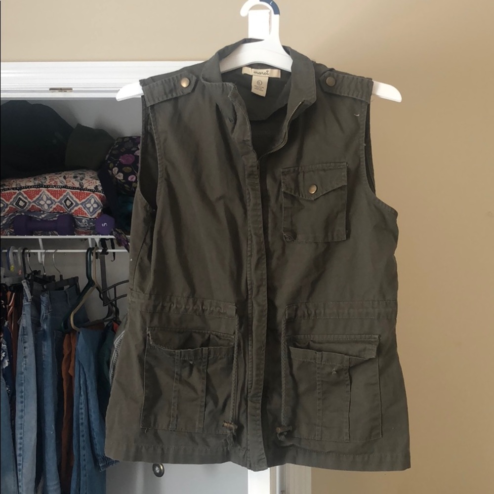 Green Zip-Up Vest